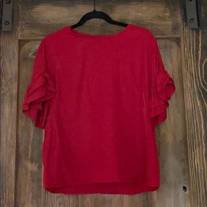 Naked Zebra red blouse